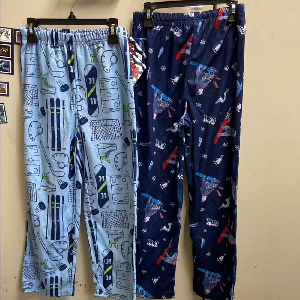2 Kids Blue and Navy Pajama bottoms